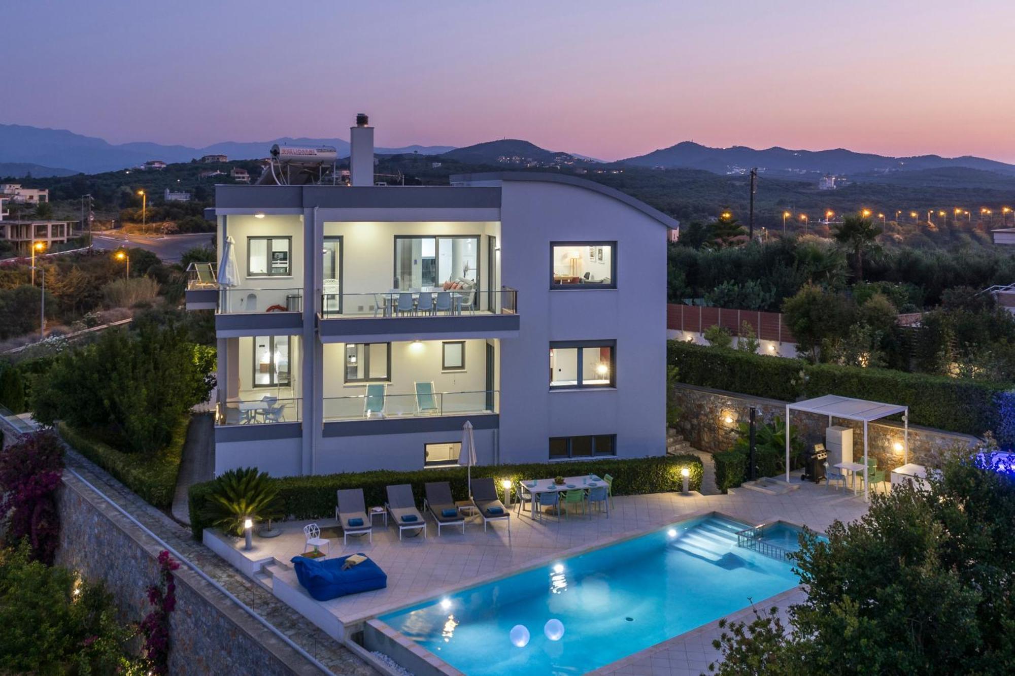 Elysium Seaview Oasis Villa Kato Galatas Eksteriør billede